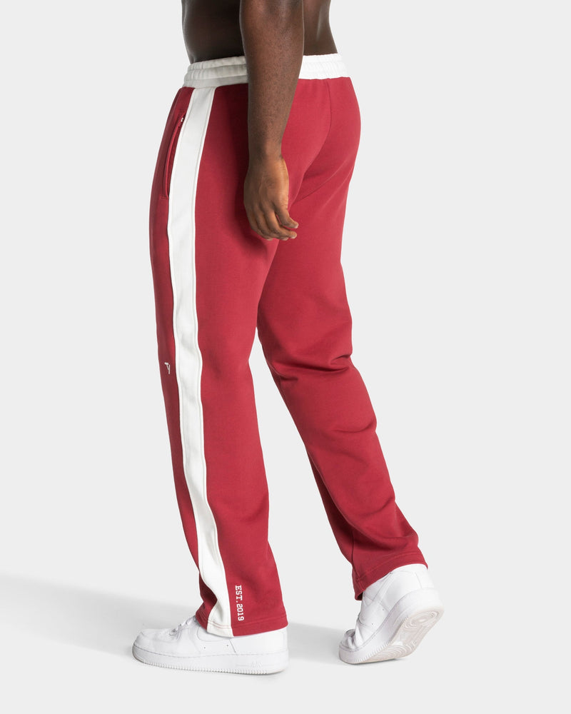 Football Straight Leg Jogger "Cranberry"