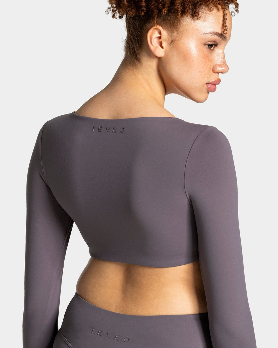 Allrounder Cropped Longsleeve "Graphit"