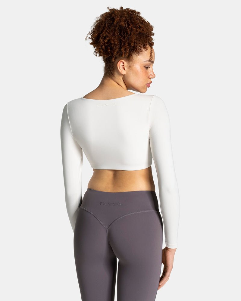 Allrounder Cropped Longsleeve "Off White"