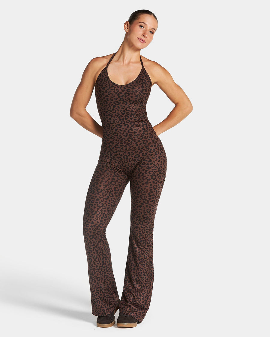 Allrounder Flared Leggings Regular "Leo Walnut"