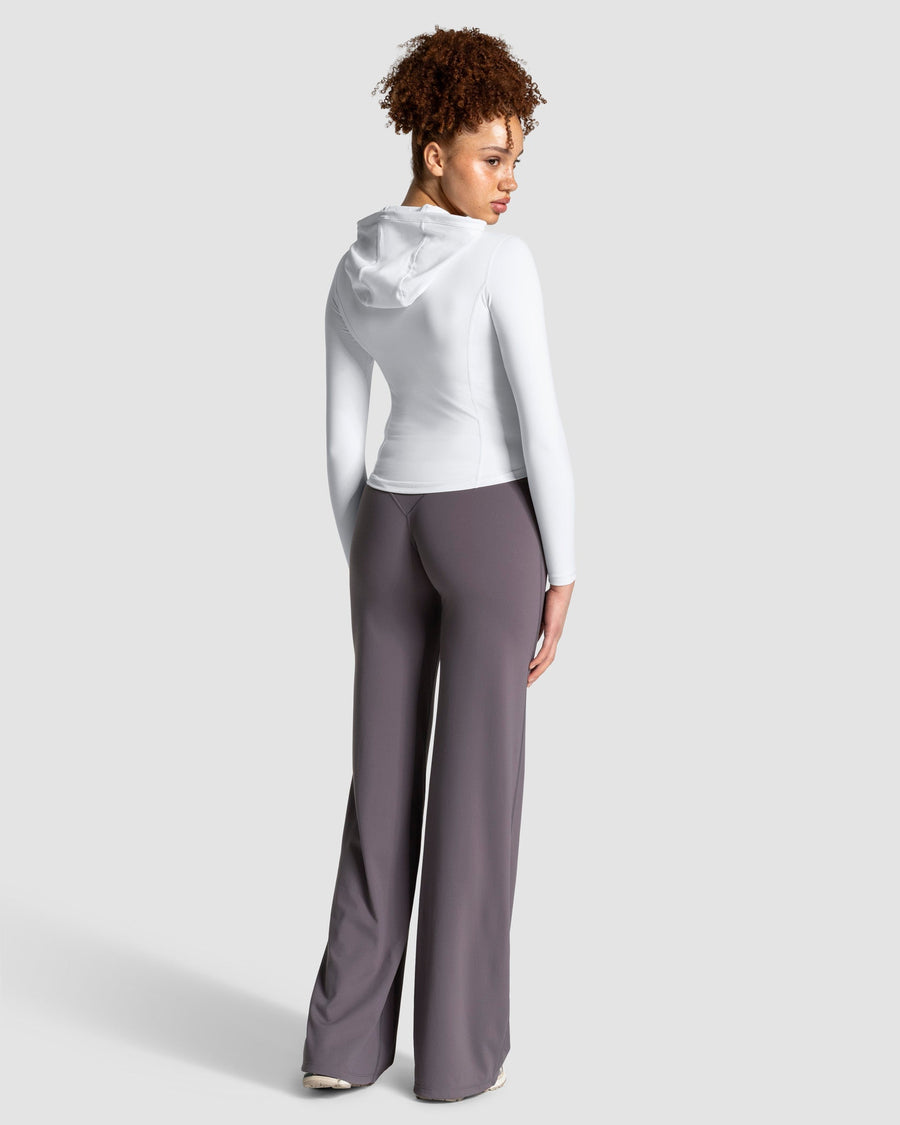 Allrounder Shaping Hooded Zip Jacke "Weiß - Gold"