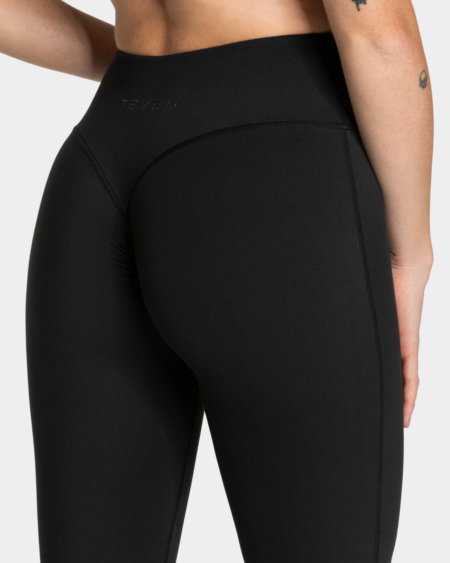 Allrounder Sculpt Scrunch Flared Leggings Regular "Schwarz"