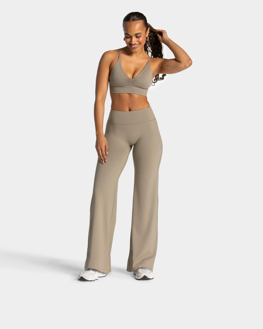 Charming Pro Scrunch Straight Leg Pants "Khaki"