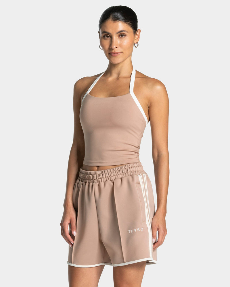 Club Neckholder Top "Beige"