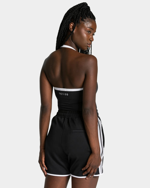 Club Neckholder Top "Schwarz"