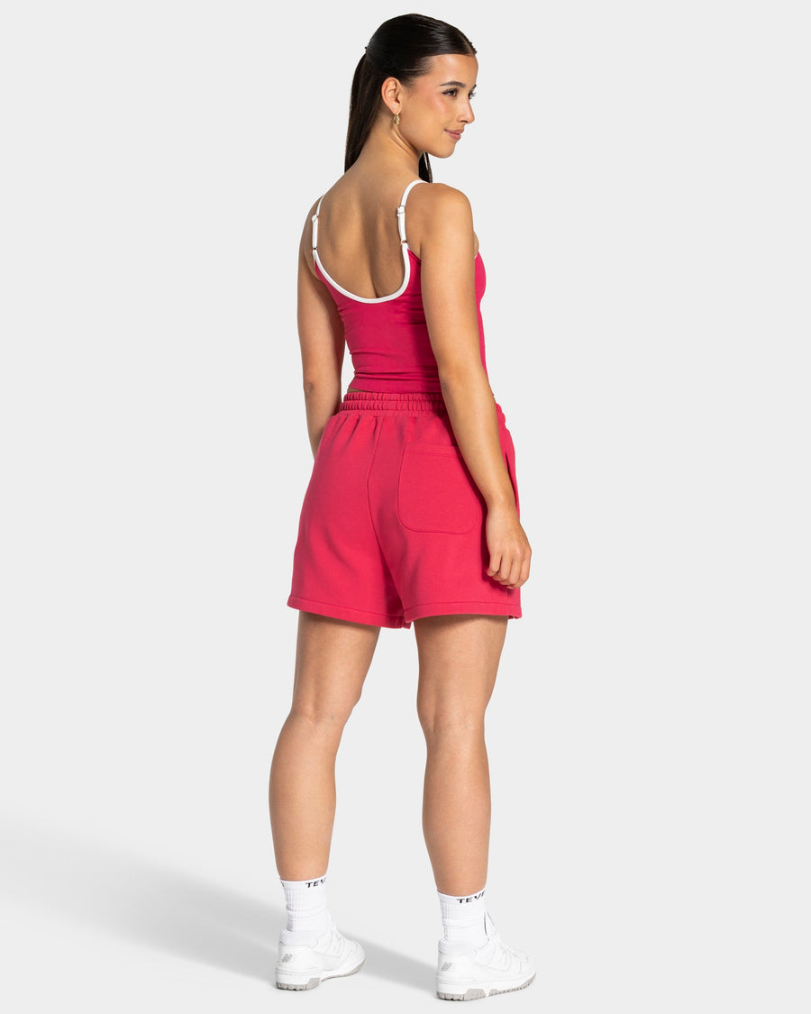 Contrastline Oversized Shorts "Berry"