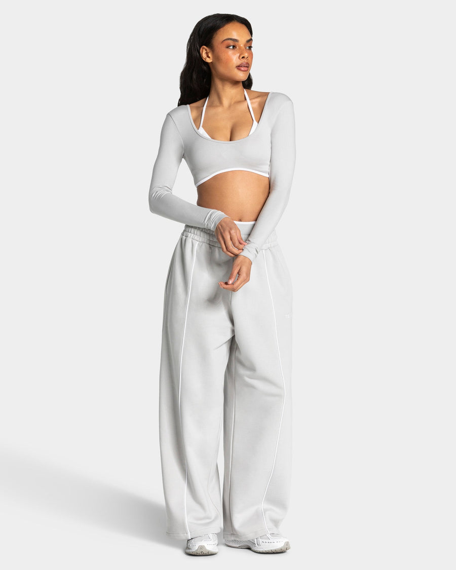 Contrastline Wide Leg Jogger "Moon"