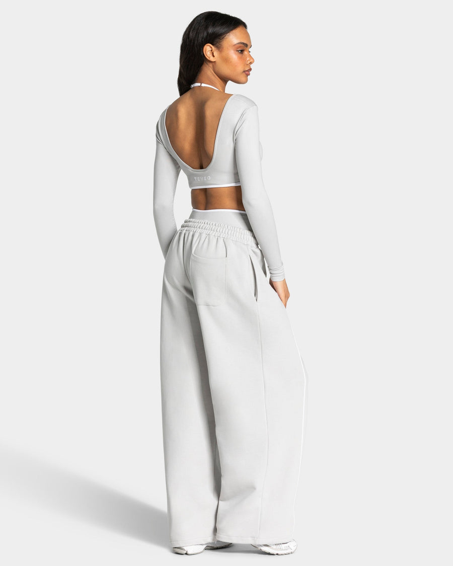 Contrastline Wide Leg Jogger "Moon"