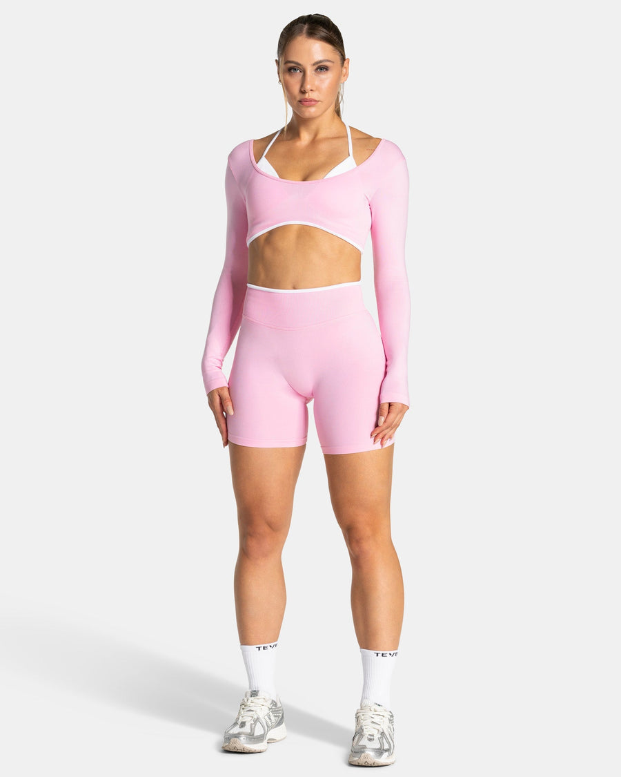 Contrastline Longsleeve "True Pink"