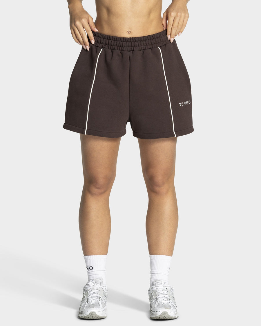 Contrastline Oversized Shorts "Espresso"