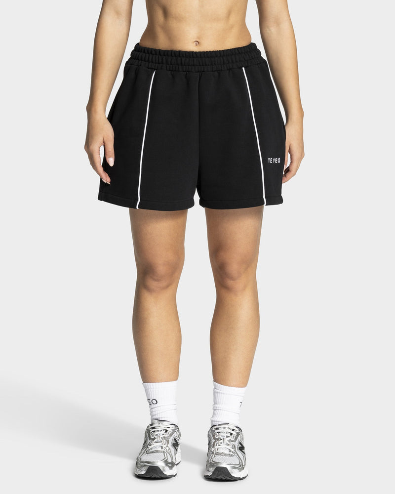 Contrastline Oversized Shorts "Schwarz"