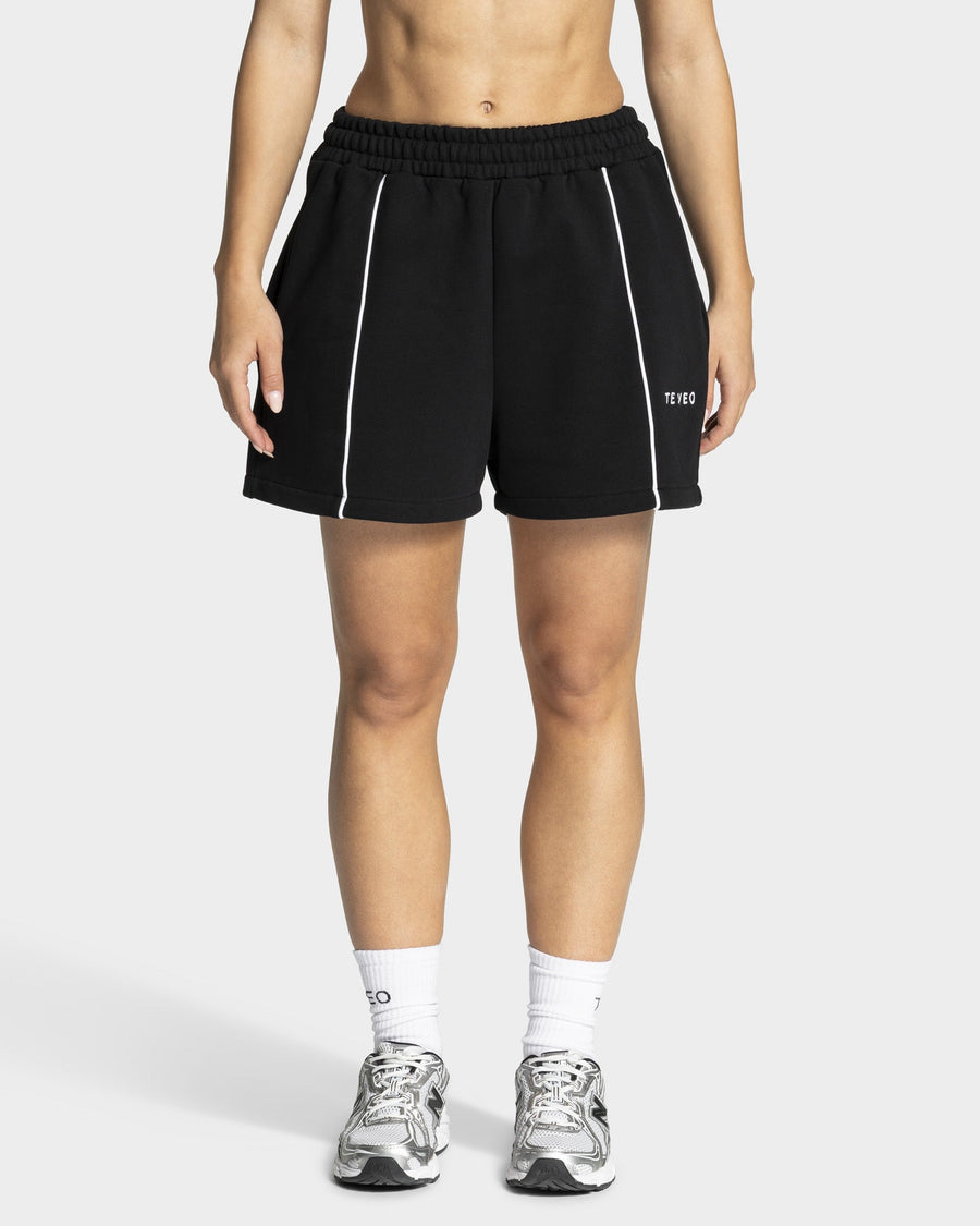 Contrastline Oversized Shorts "Schwarz"
