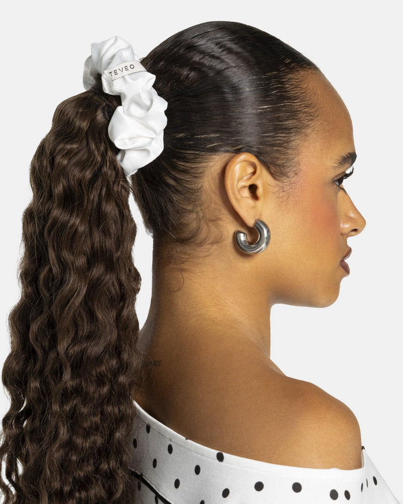 Contrastline Scrunchies (2er-Pack) "Polkadot - Weiß"