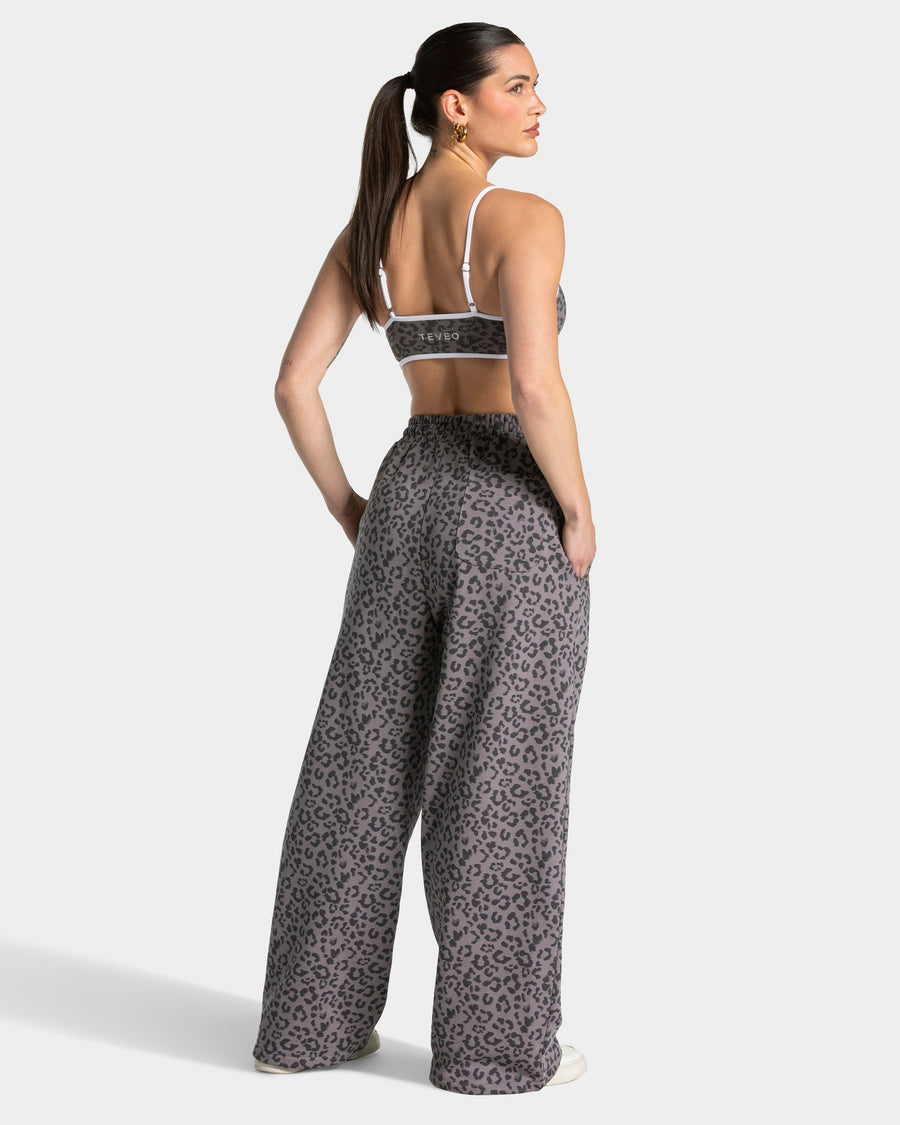 Contrastline Wide Leg Jogger "Leo Graphit"