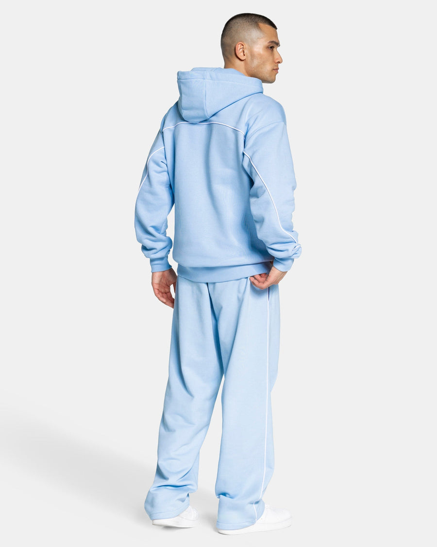Contrastline Straight Leg Jogger "Babyblau"