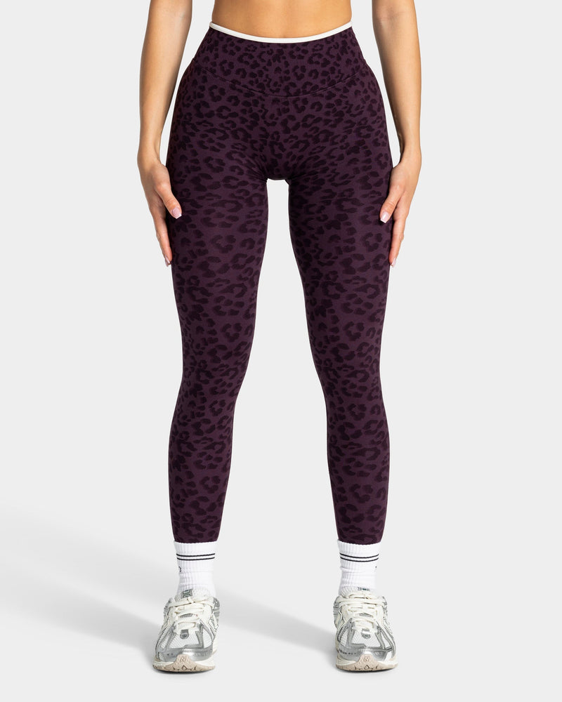 Contrastline Leggings "Leo Blackberry"
