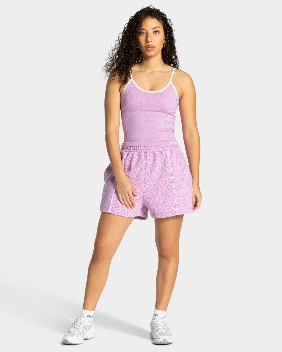 Contrastline Oversized Shorts "Leo Orchid"