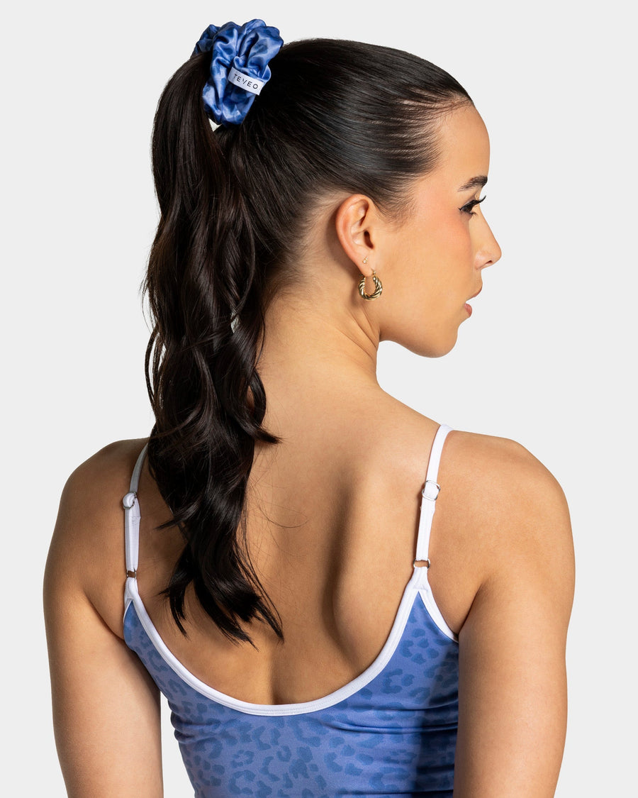 Contrastline Scrunchies (2er-Pack) "Leo - Azure"