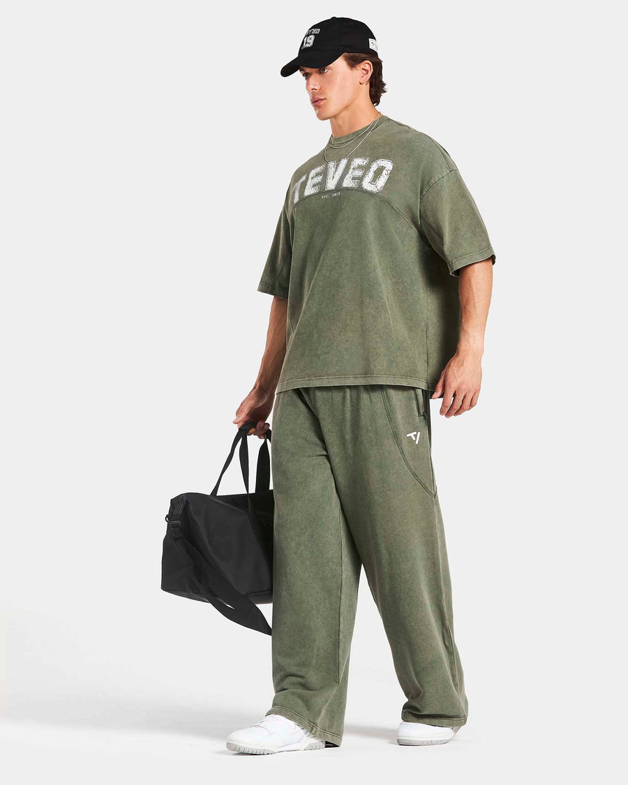 Legacy Lifting Oversized T-Shirt "Acid Khaki"