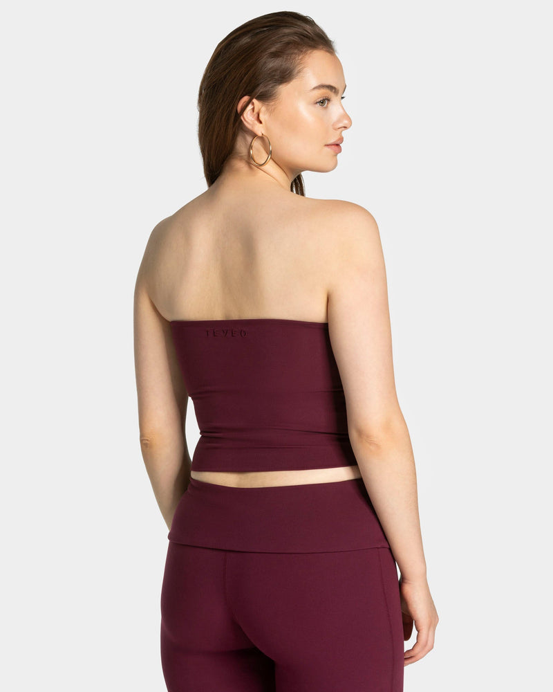Mellow Bandeau Top Mid "Pflaume"