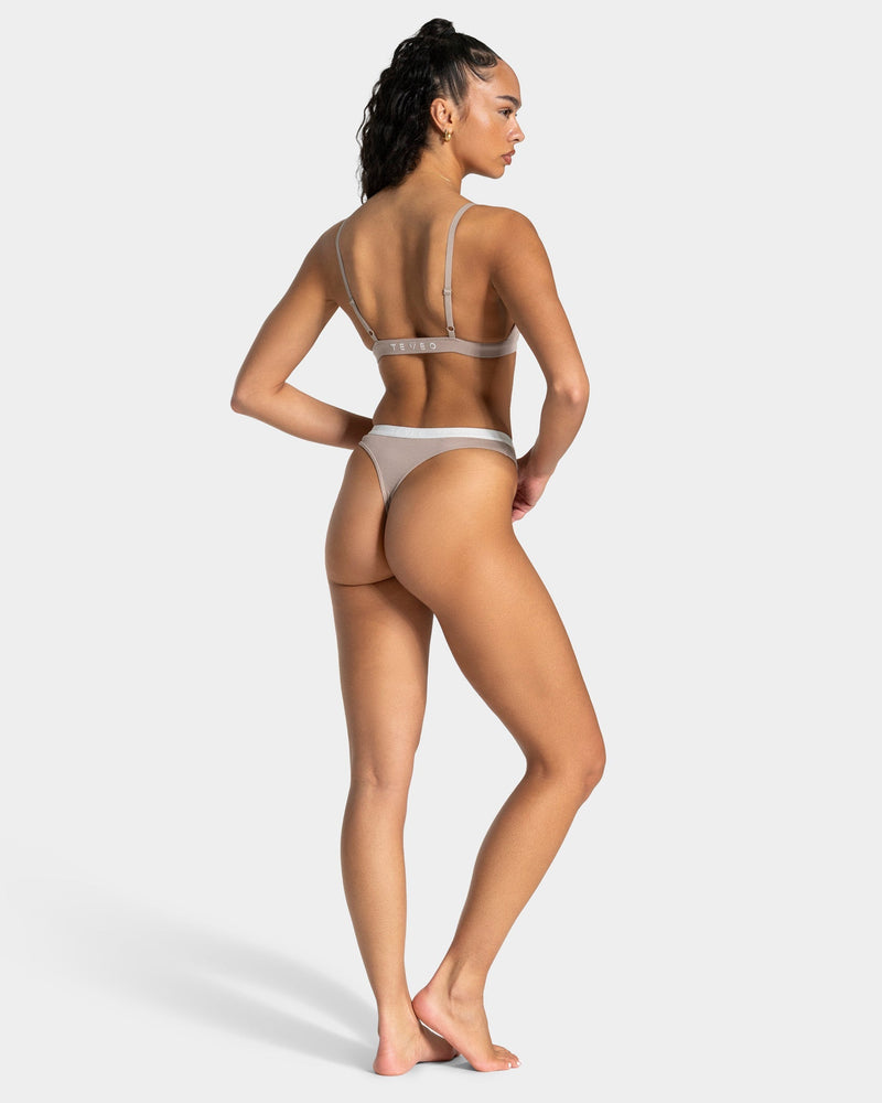 Soft Ribbed Tanga "Cappuccino"