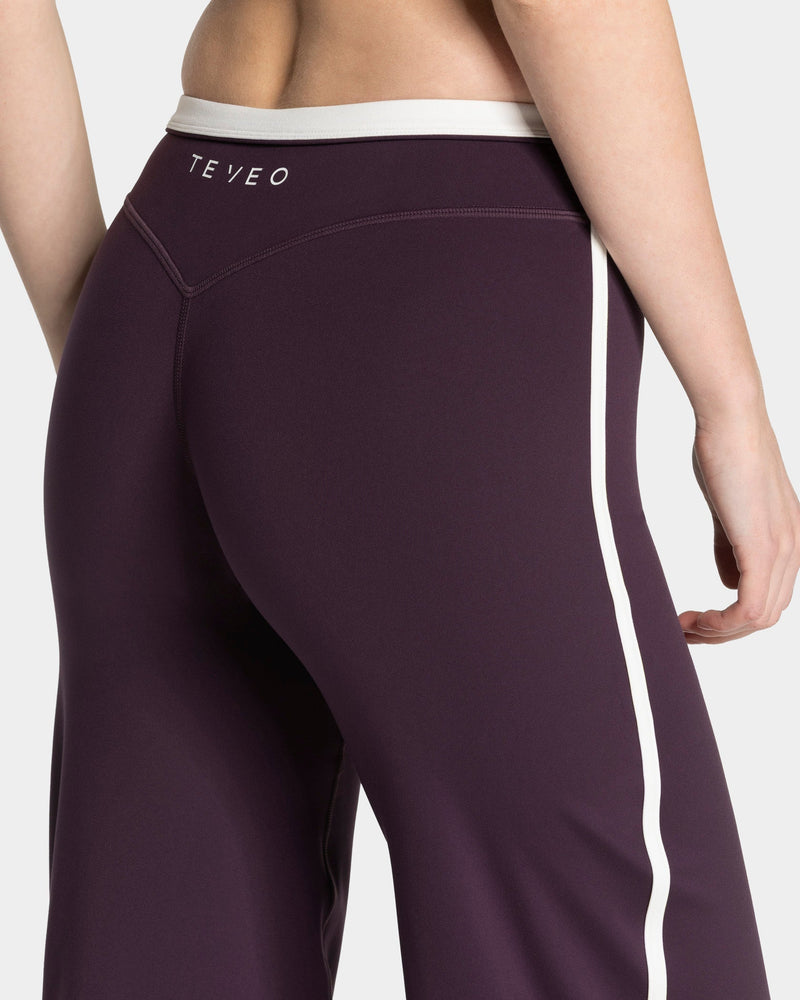 Soft Straight Leg Pants Regular "Blackberry"