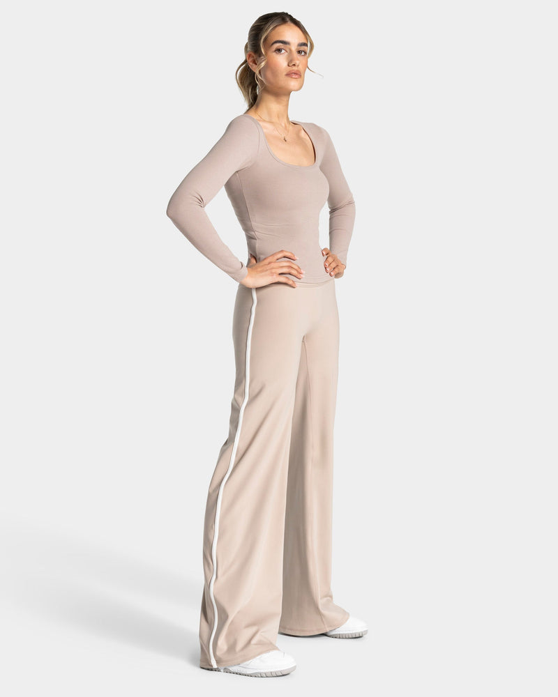 Soft Straight Leg Pants Regular "Cappuccino"