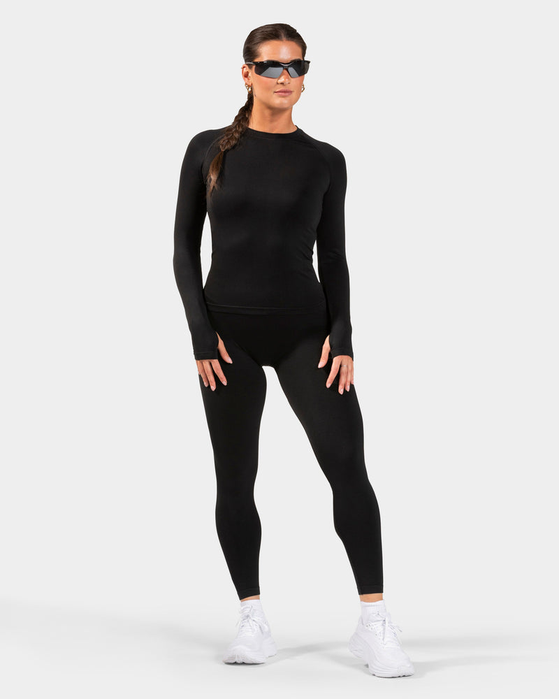 END Running Sculpt Scrunch Leggings "Schwarz"