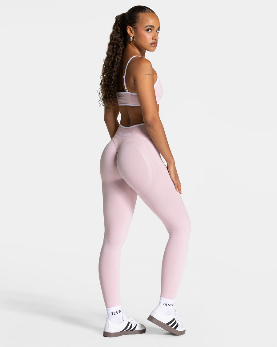Contrastline Sculpt Scrunch Leggings "Rosa"