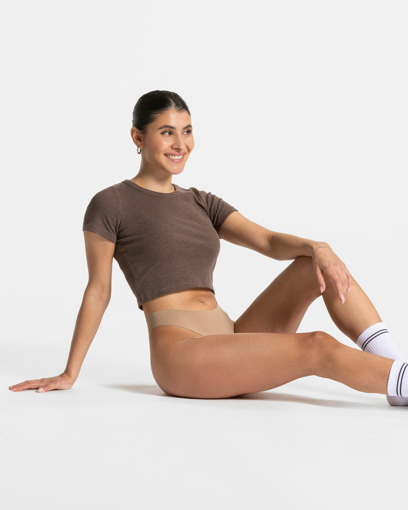 Seamless Padded Tanga (5er-Pack) "Karamell"