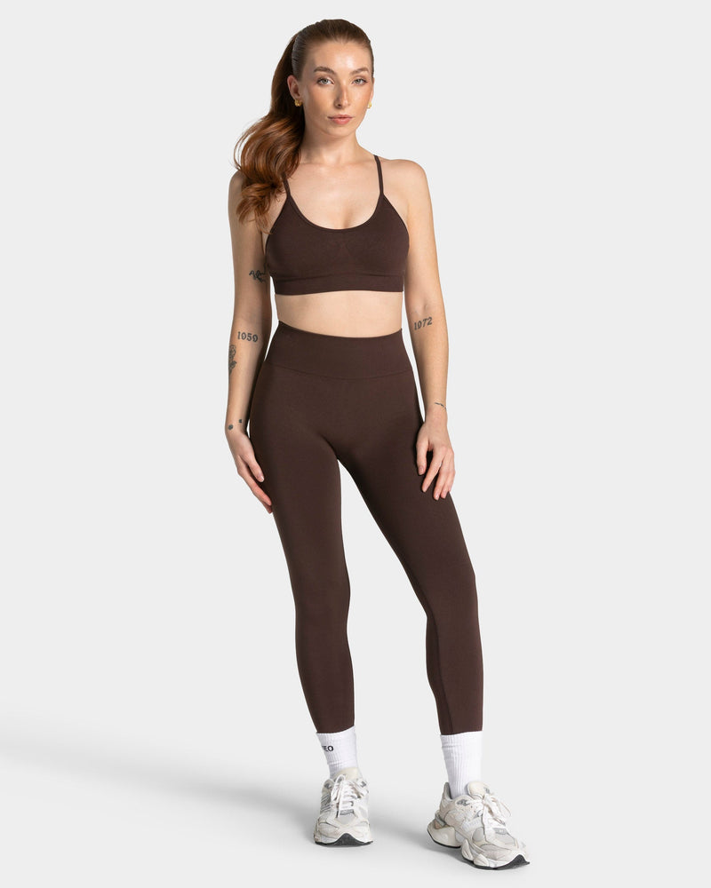 Timeless Pro Covert Scrunch Leggings "Espresso"
