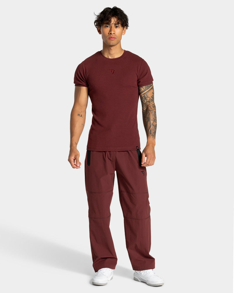 Workout Ribbed T-Shirt "Merlot"