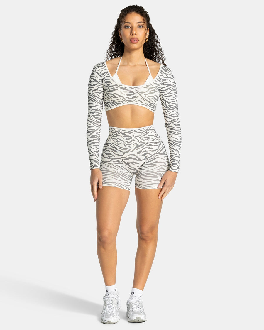 Contrastline Longsleeve "Zebra Off White"