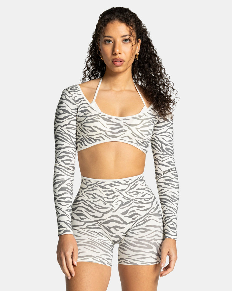 Contrastline Longsleeve "Zebra Off White"